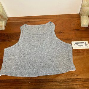 Year of Ours Claudia Rib Bra Heather Gray - L - NWT